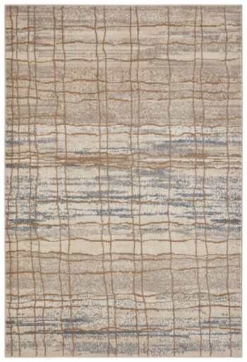Hanse Home, Kusový koberec Terrain 105601 Jord Cream Blue, 80x120, béžová, obývacia izba