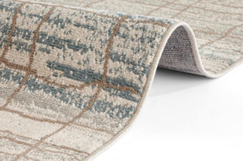 Hanse Home, Kusový koberec Terrain 105601 Jord Cream Blue, 80x200, béžová, obývacia izba