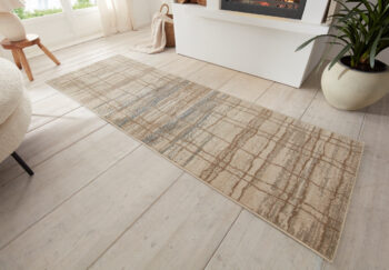 Hanse Home, Kusový koberec Terrain 105601 Jord Cream Blue, 80x200, béžová, obývacia izba
