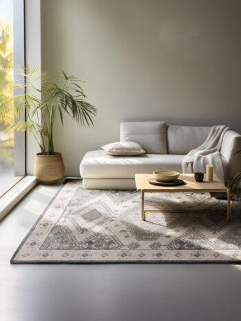 Hanse Home, Kusový koberec Terrain 106004 Cream Grey, 80x120, šedá, obývacia izba