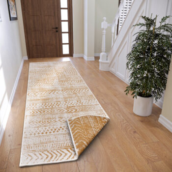 Hanse Home, Kusový koberec Twin Supreme 105787 Ochre – na von aj na doma, 80x250, žltá, chodba / predsieň
