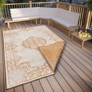 Hanse Home, Kusový koberec Twin Supreme 105788 Cebu Ochre – na von aj na doma, 80x150, žltá, chodba / predsieň