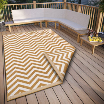 Hanse Home, Kusový koberec Twin Supreme 105795 Palma Ochre – na von aj na doma, 80x150, žltá, chodba / predsieň