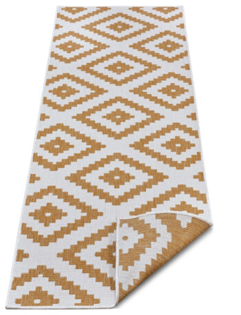 Hanse Home, Kusový koberec Twin-Wendeteppiche 105794 Ochre – na von aj na doma, 80x350, žltá, chodba / predsieň