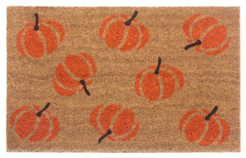 Hanse Home, Rohožka Halloween oranžové tekvice 105677 – na von aj na doma, 45x75, oranžová, chodba / predsieň