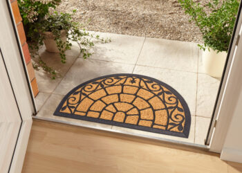Hanse Home, Rohožka Mix Mats Cocos 105559 - na von aj na doma, 45x75 půlkruh, hnedá, chodba / predsieň