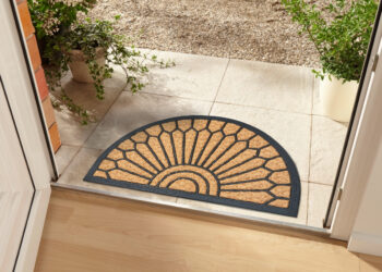 Hanse Home, Rohožka Mix Mats Cocos 105685 – na von aj na doma, 45x75 půlkruh, hnedá, chodba / predsieň