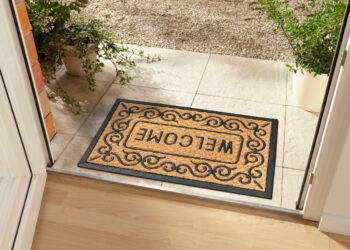 Hanse Home, Rohožka Welcome 105686 – na von aj na doma, 45x75, hnedá, chodba / predsieň