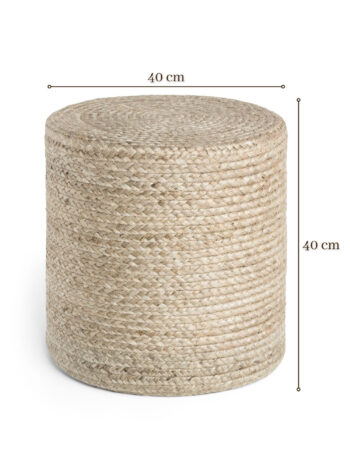 Hanse Home Sedací vak JUTTA POUF 106235 Beige/Grey - 40x40 cm