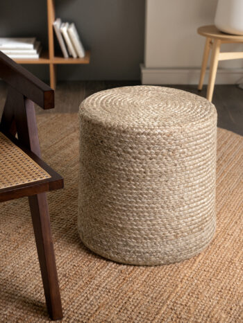Hanse Home Sedací vak JUTTA POUF 106235 Beige/Grey - 40x40 cm