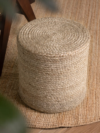 Hanse Home Sedací vak JUTTA POUF 106235 Beige/Grey - 40x40 cm