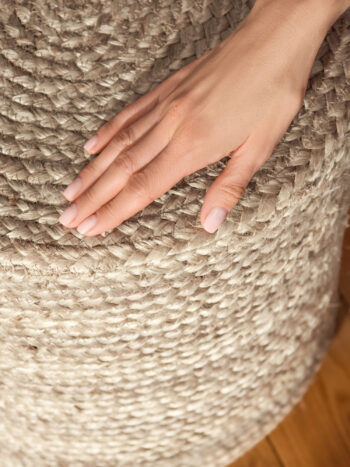 Hanse Home Sedací vak JUTTA POUF 106235 Beige/Grey - 40x40 cm