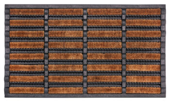 Hanse Home, Vonkajšie čistiaci rohožka Mix Mats Brushes 105647 Black Cocos – na von aj na doma, 40x60, hnedá, exteriér