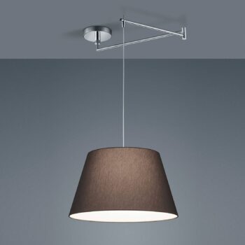 Helestra Certo závesná lampa kužeľ 1pl., antracit
