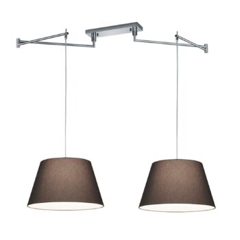 Helestra Certo závesná lampa kužeľ 2-pl., antracit