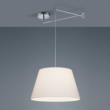 Helestra Certo závesná lampa kužeľovitá 1pl biela