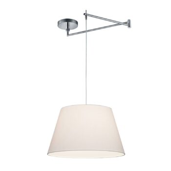 Helestra Certo závesná lampa kužeľovitá 1pl biela