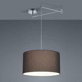 Helestra Certo závesná lampa valec 1-pl. antracit