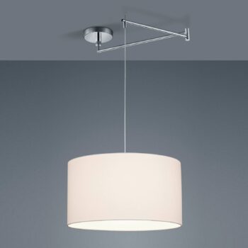 Helestra Certo závesná lampa valec 1-pl., biela