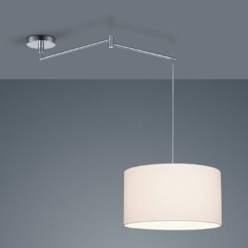 Helestra Certo závesná lampa valec 1-pl., biela