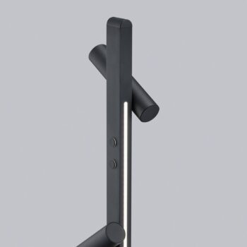 Helestra Coni LED lampa 2 svetlá 160 cm čierna