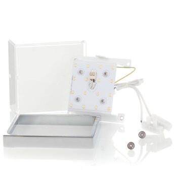 Helestra Cosi stropné LED svietidlo chróm 11x11 cm