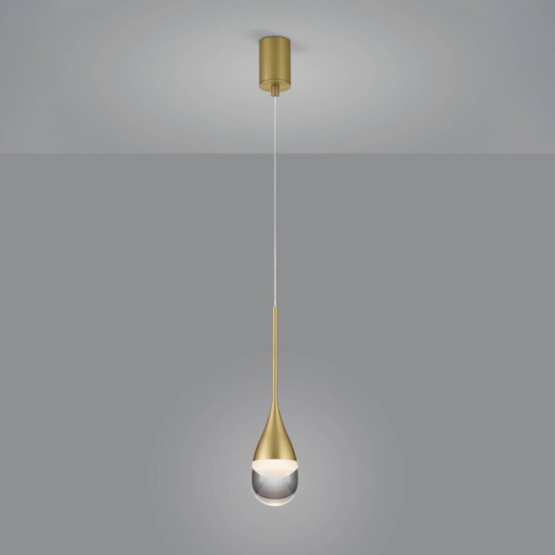 Helestra Deep závesné LED svietidlo, matná zlatá Helestra Deep závesné LED svietidlo, matná zlatá