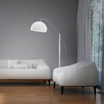 Helestra Doro stojaca lampa tienidlo akryl, biela