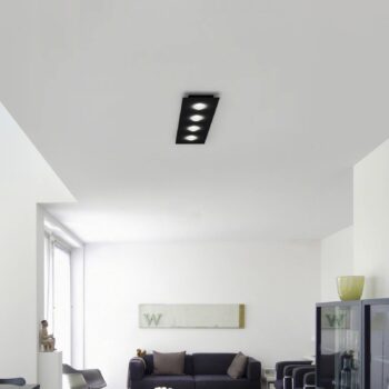 Helestra Nomi LED svetlo 75x21 cm stmieva čierna