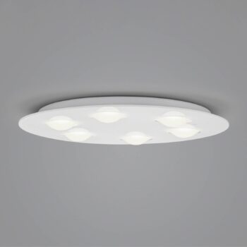 Helestra Nomi stropné LED svetlo Ø 49 cm dim biela