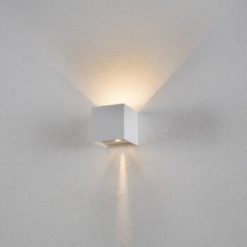 Helestra Siri 44 vonkajšia lampa up/down biela