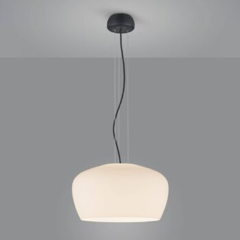 Helestra Veda závesná lampa opálové sklo, biela