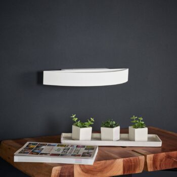 Helestra Yona – nástenné LED svetlo, biele 37,5 cm