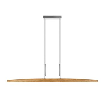 HerzBlut Arco LED závesná lampa olejovaný dub 170cm