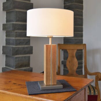 HerzBlut Dana stolná lampa olejovaný dub 56 cm