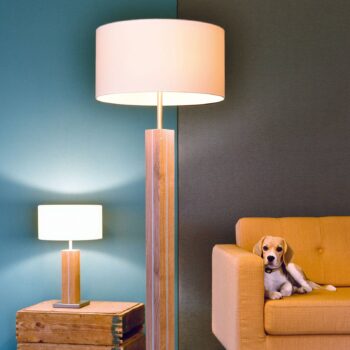 HerzBlut Dana stolná lampa olejovaný dub 56 cm