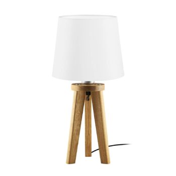 HerzBlut Elli lampa, hrčavý dub olejovaná/biela