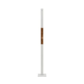HerzBlut LED stojacia lampa Lana del bianco, drevo, stmievateľná
