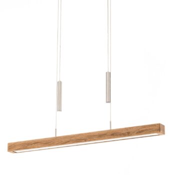 HerzBlut Leonora závesná lampa 85cm prírodný dub