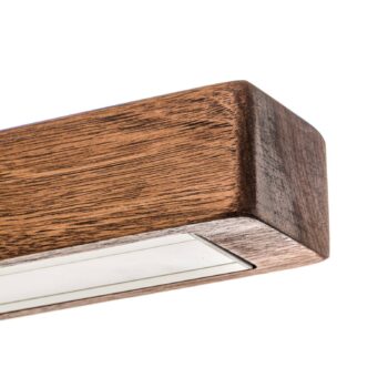 HerzBlut Leonora závesná lampa Down 121 cm orech