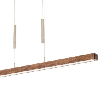 HerzBlut Leonora závesná lampa Down 121 cm orech