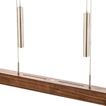 HerzBlut Leonora závesná lampa Down 85 cm orech