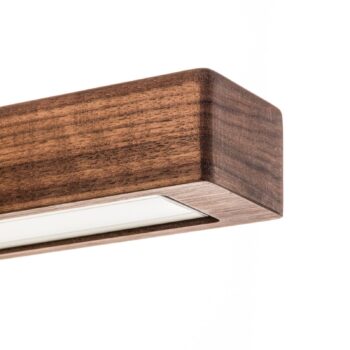 HerzBlut Leonora závesná lampa Down 85 cm orech