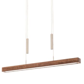 HerzBlut Leonora závesná lampa Down 85 cm orech