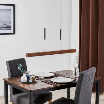 HerzBlut Leonora závesná lampa Up&Down 85cm orech