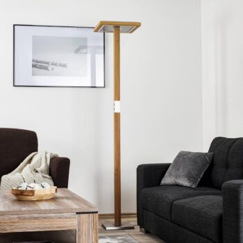 HerzBlut Otto O stojaca LED lampa prírodný dub