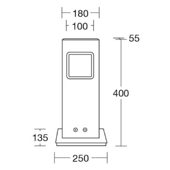 HerzBlut Pan stolná LED olejovaný dub stmievateľná