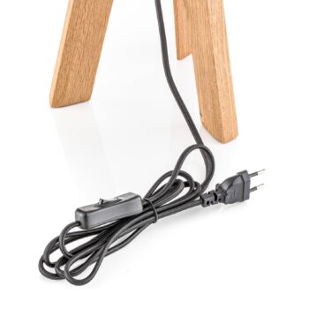 HerzBlut Tre stolná lampa, olejovaný dub, 42 cm