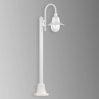 Hliníková cestná lampa Nios, biela
