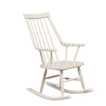 Hojdacie kreslo Henry white, 54 x 44 x 114 cm